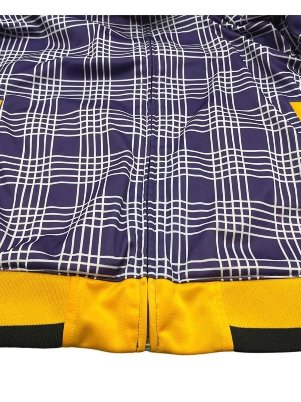 LA LAKERS Purple & Gold Half-Zip LIGHTWEIGHT Jacket Men’s Small